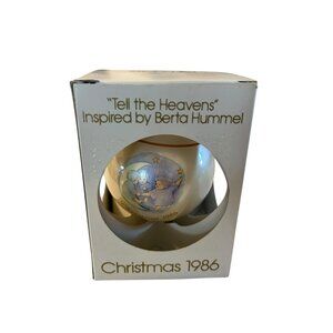 1986 Berta Hummel "Tell The Heavens" Schmid Christmas Ornament w/ Original Box